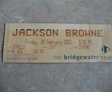 Jackson Browne Ticket Stub