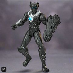 Marvel Avengers Mech Strike Monster Hunters Black Panther 15cm Figure with Accessory