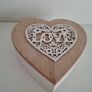Heart Wooden Trinket Box Image 2