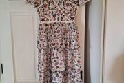 Folkster "Ada" floral ivory midi dress