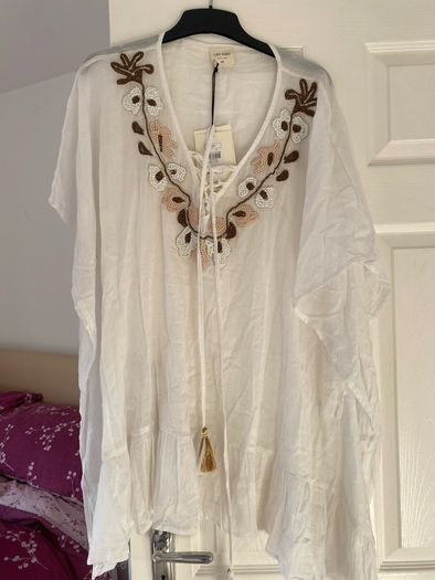 oversize cotton beach dress