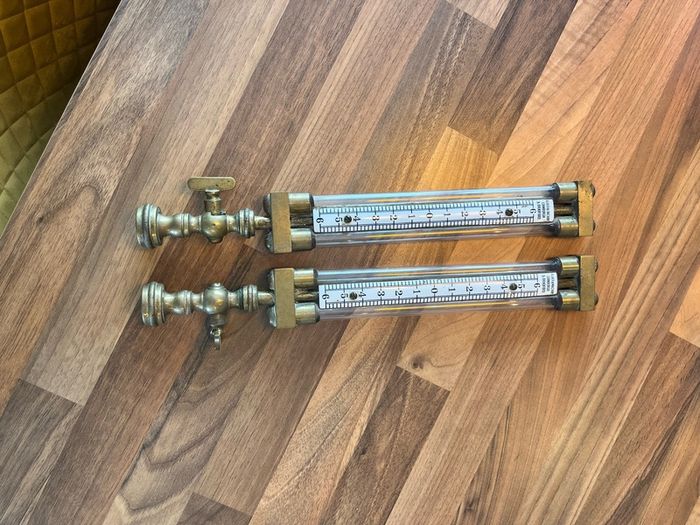Antique Alder & MacKay Gas Meter Pressure Gauges