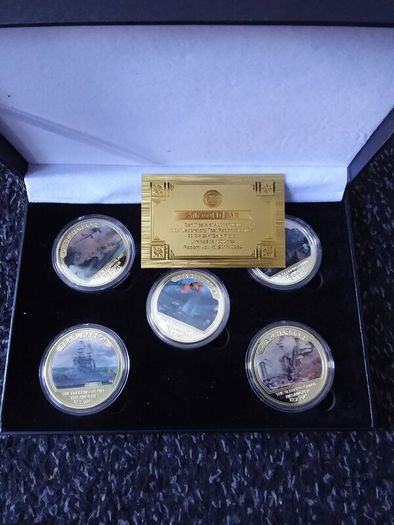 80th Anniversary Pearl Harbour 24k Gold Plated Cased Coin/Medallion Collection
