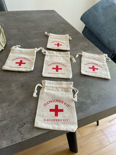Wedding Hangover Kit Bags x5