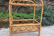 Mid Century Rattan Bamboo Table