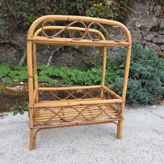 Mid Century Rattan Bamboo Table