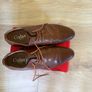 Brown leather mens shoes Image 2