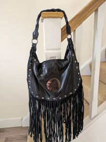 Mulberry Black Leather Boho Bag
