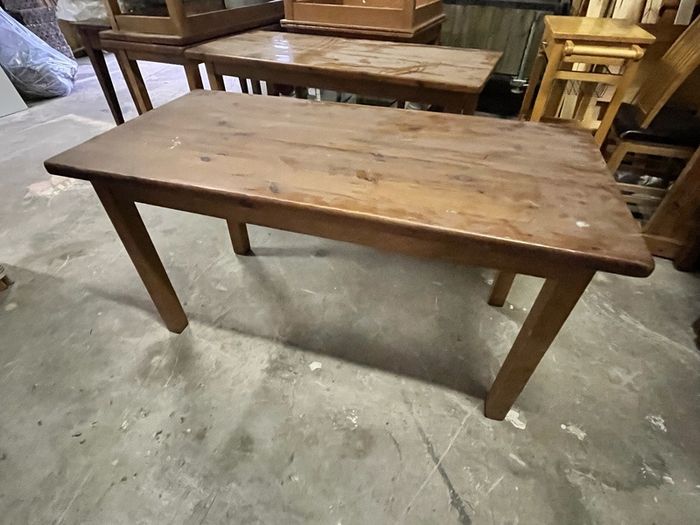 Pine solid timber dining table - 4 available