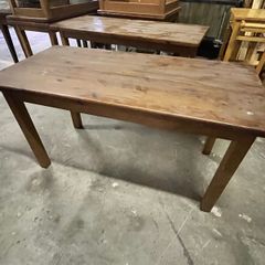 Pine solid timber dining table - 4 available