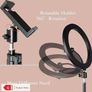 1pc 25.4cm LED Ring Fill Light Cabinet Phone Holder Mirror Lighting Image 2