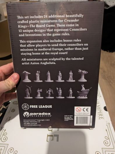 Crusader Kings Board Game With Expansion Councilors Inventions Complete
