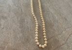 Long old pearl necklace