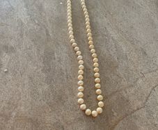 Long old pearl necklace