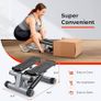 Mini Stepper for Exercise at Home, Stair Step Workout Machine with Resistance Band and Over 135KG Weight Capacity, Optional Twist Motion and Free SunnyFit App Connection Image 5