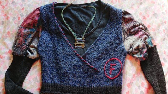 Woolly, Navy/Black Dress. Size 10