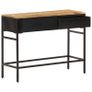Sideboard 100x35x77 cm Solid Rough Mango Wood Image 4