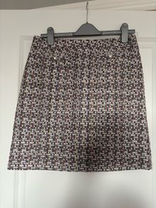 Beautiful Dunnes multicoloured women's mini skirt for work size 12