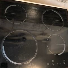 induction hob 590mm across x 520mm down