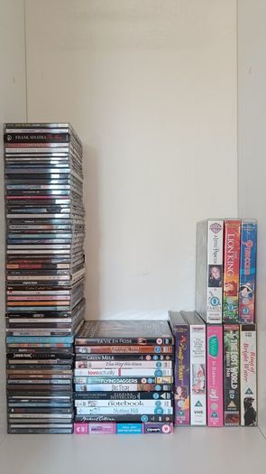 CDs, DVDs & VHS Collection - 70+ Items - Great Mixed Job Lot