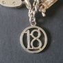 Vintage sterling silver padlock charm bracelet Image 4