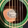 Vintage E400GN Acoustic Guitar Green Sunburst (Late 90s) Image 2