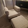 Queen Anne armchair & footstool Image 6