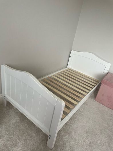 Nested Sorrento Wooden Cot Bed White