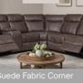 Bruno Corner Fabric Recliner Sofa Image 3