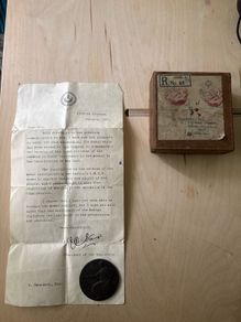 1926 LMS Railway General Strike Medal With Original Letter And Box