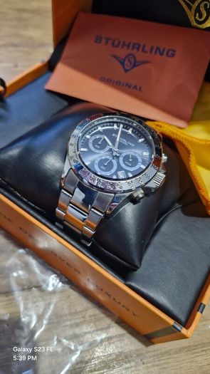 Stuhrling Monaco Blue Dial Men's Watch
