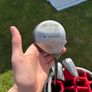 nike gold bag with trolly and clubs Image 3