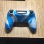 Official PlayStation 4 Controller with Camouflage Blue Soft Silicon Cover and Two Thumb Grip Covers Image 2