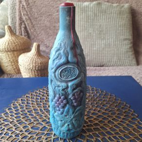 Hand Painted 3D Grape Bottle Decor