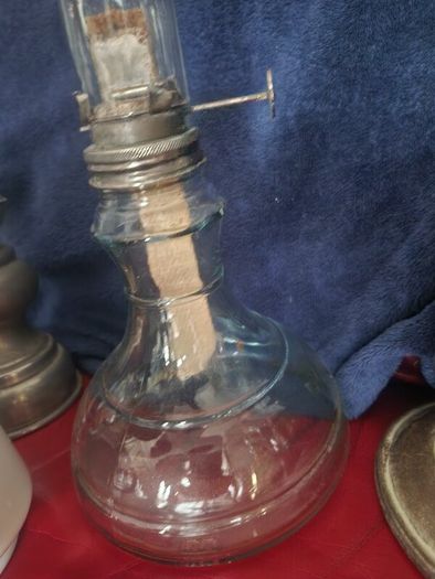 Vintage oil table lamps