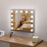 Makeup Mirror with LED Lights,Hollywood Vanity Mirror with 13 Bulbs,3 Color Modes, Touch Screen Control, Hollywood Mirror,Light up Mirror For Bedroom(52x41CM,Silver) Image 2