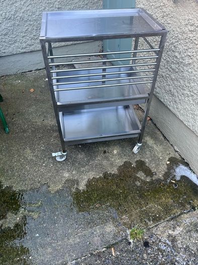 3 Tier stainless steel trolley