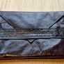 Vintage Leather Envelope Clutch / Underarm Bag Image 2