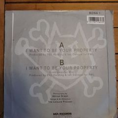 Blue Mercedes I Want To Be Your Property 7 inch single