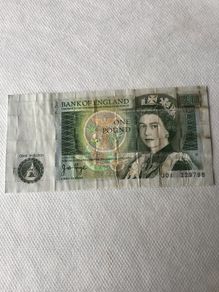 Old English  One pound Banknote