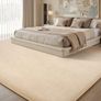 Carpet Rugs Living Room Large 120x160cm, Grey Rug for Bedroom Washable Area Rugs Anti Slip Fluffy Rug Shaggy Beige Extra Large Carpets for Kids Bedroom Living Room Image 3