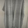 grey fringed sleeveless cardigan s/m generous Image 4