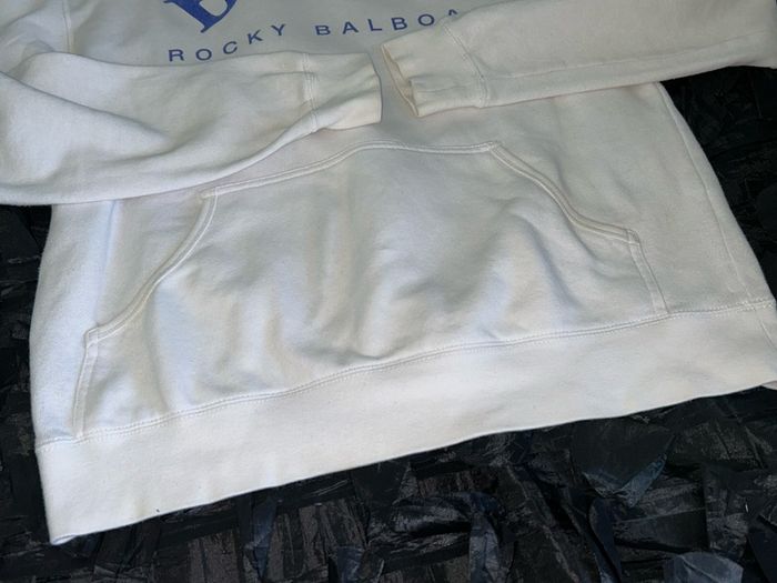 ROCKY BALBOA BOSS white hoodie ROCKY IV boxing movie Official Sylvester Stallone merchandise