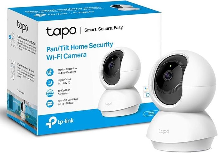 Tapo Pan Tilt Smart Security Camera  Baby Monitor, Indoor CCTV, 360 Degree Rotational Views, Works with Alexa Google Home, No Hub Required, 1080p, 2-Way Audio