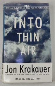 Into Thin Air: A Personal Account- Mt.Everest Disaster Jon Krakauer (4 Tapes)