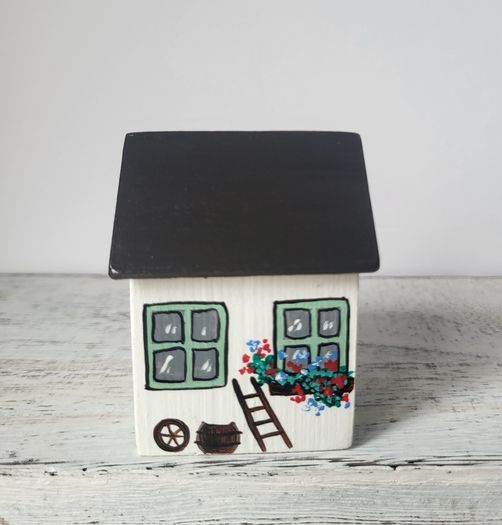 Handcrafted tiny wooden house!