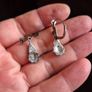 Vintage Sterling Silver Earrings Image 2