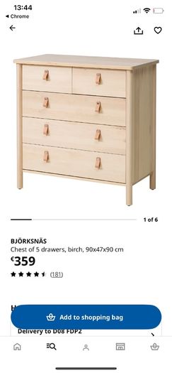Ikea Bjorksnas Chest of Drawers