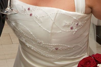 A-Line Wedding Dress with beautiful beading & embroidery