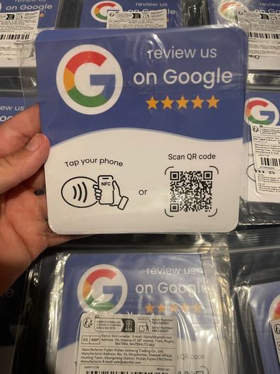 NFC Google review card